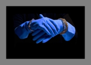 Tim Collisbird Blue gloves