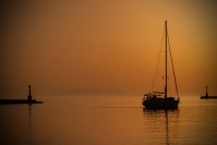 Yvonne Dodwell  Sunset Tinos-Island Greece